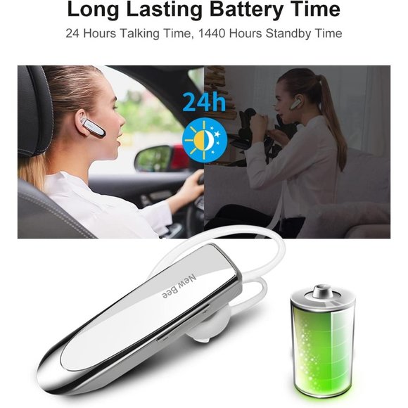 V5.0 Wireless Headset with Microphone 24 Hrs Driving 60 Days Standby Time - Picture 3 of 8